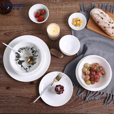 Bộ 6 đĩa thủy tinh sâu lòng Luminarc Diwali 20cm - N3605*6, chịu sốc nhiệt tốt