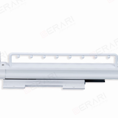 Phụ kiện của tủ áo (Mắc treo quần áo 8 nốt ray bi giảm chấn dòng thời trang White cao cấp thương hiệu Gerari)