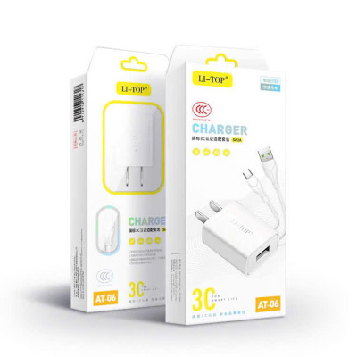 Bộ sạc Li-Top Rio Tinto AT06 5V- 2A chân cắm L, Có chứng nhận 3C tiêu chuẩn quốc gia, Kim Ánh bảo hành hàng chính hãng 12 tháng