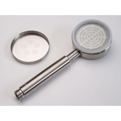 Bộ tay dây sen siêu tăng áp INOX SUS 304 Eurolife EL-119SH (Trắng vàng)