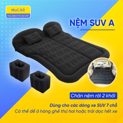 Giường Nệm Đệm Hơi Ô Tô Cao Cấp PHIÊN BẢN MỚI dùng cho Xe Hơi 4 đến 7 chỗ (bán tải, sedan, SUV, ...)