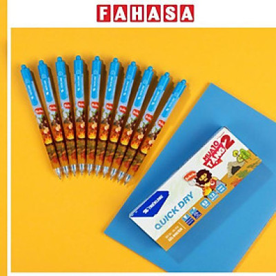 Bút Gel Quick Dry 0.5 - Thiên Long GEL-040/KM - Mực Xanh