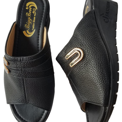 Dép Đế Xuồng Nữ Da Bò BIGGBEN Cao Cấp DX30