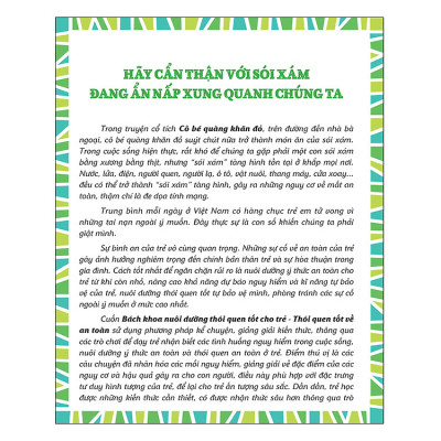 Sách: Bách Khoa Nuôi Dưỡng Thói Quen Tốt Cho Trẻ - Thói Quen Tốt Về An Toàn