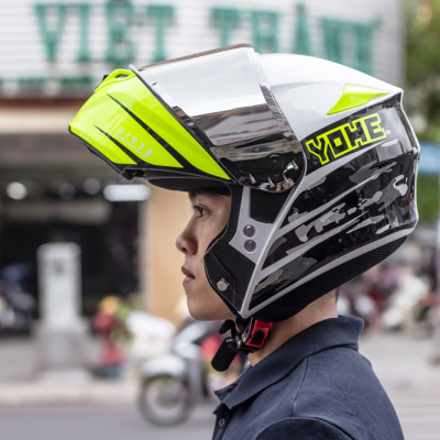 MŨ BẢO HIỂM FULLFACE LẬT HÀM YOHE 938 - GARA20