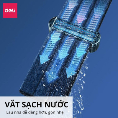 [KÈM CHẬU] Cây lau nhà tự vắt thông minh chổi lau nhà xoay 360 độ tiện lợi, siêu sạch cho phòng khách phòng ngủ