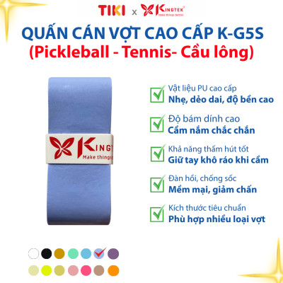 Quấn Cán Vợt KINGTEK K-G5S | Overgrip Cao Cấp Cho Pickleball  - Cầu Lông - Tennis | Êm Tay – Chống Trượt – Hút Mồ Hôi