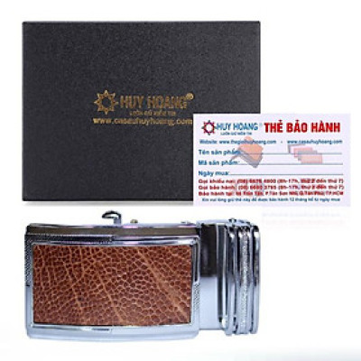 HC9403 - Đầu khóa da đà điểu Huy Hoàng 3,5 phân đầu trắng màu vàng bò