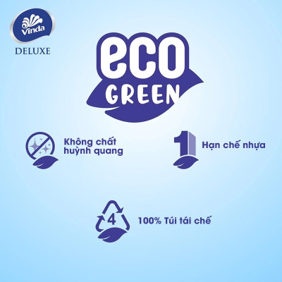 [MUA 2 LỐC GVS DELUXE TẶNG 3 CUỘN + 1 MÓC KHÓA] Giấy vệ sinh cao cấp Vinda Deluxe 3 lớp (8 Cuộn)