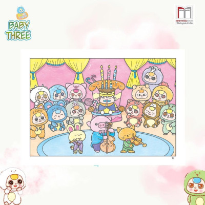 Sách Tô Màu - Baby Three 12 Con Giáp Ở Vương Quốc Ngọt Ngào - Minh Thắng