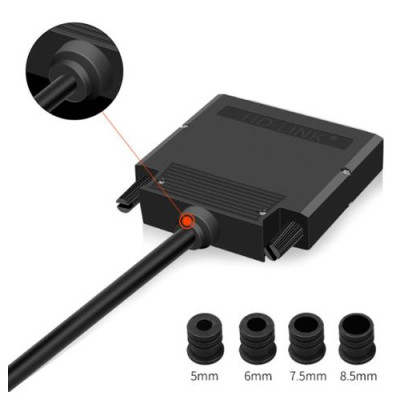 Đầu bấm cổng DB37 đực Male bắt vít kèm vỏ ốp nhựa chân đồng HD-LINK YL-SCD-37M. Hàng chính hãng !!! 