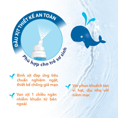 Xịt Mũi Nước Biển Sâu Marimer - Vệ Sinh Hàng Ngày Dành Cho Trẻ Sơ Sinh [100ml] - 7202C