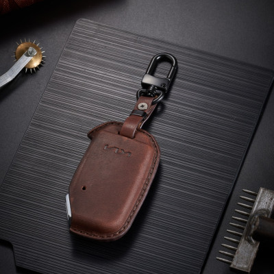 Bao da ép phom Handmade chìa khóa xe ô tô Kia CARNIVAL 2022 da bò thât giá tận xưởng (có bán sỉ) - hàng chính hãng