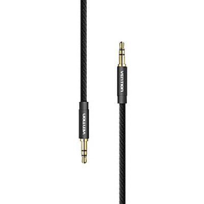 Cáp âm thanh AUX 3.5mm gắn trên ô tô Male to Male nổi có dệt vải cho PC điện thoại