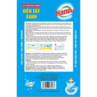Vỉ 4 viên tẩy và làm thơm toilet Hando Hương Lavender