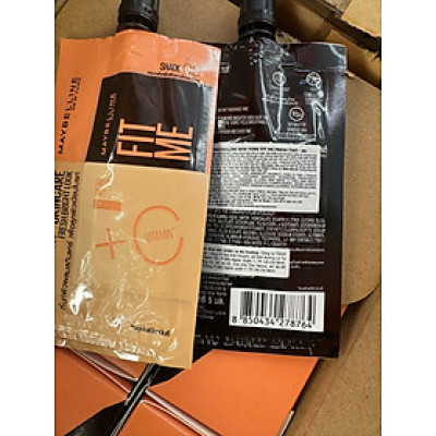 [Gói 5ml] Kem Nền Chứa Vitamin C Giúp Sáng Da Fit Me Fresh Tint SPF50+ Tone 05 Da Nâu