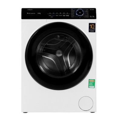 Máy giặt Aqua Inverter 8.0Kg AQD-A800F.W -  Hàng chính hãng - AQD-A800F W - Smart Dual Spray tự làm sạch mặt trong -  Truyền động gián tiếp (dây Curoa)cửa 