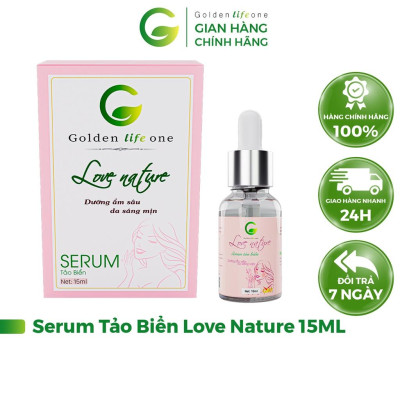 Combo Sữa Rửa Mặt Love Nature 50ML + Serum Tảo Biển Love Nature 15ML