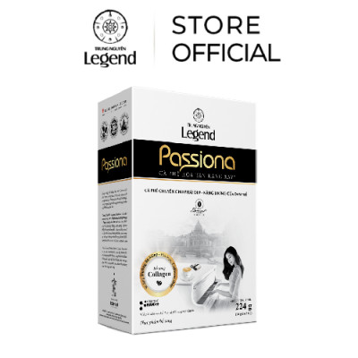 Cà Phê Trung Nguyên Legend Passiona – Hộp 14 Gói – Cà Phê Dành Cho Phái Đẹp, Ít Caffeine, Bổ Sung Collagen