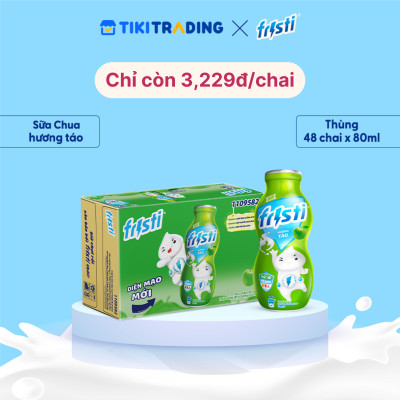 Thùng Fristi Hương Táo 48x80ml