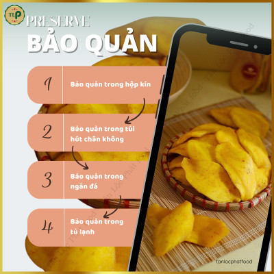 XOÀI SẤY MUỐI ỚT THĂNG HOA TÂN LỘC PHÁT BỊCH 150G - ĐỒ ĂN VẶT