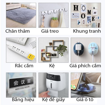 Băng Keo Nano Dán 2 Mặt Trong Suốt - Băng Dính  Đa Năng - Dán Tường Treo Đồ, Treo Tranh Ảnh, Cố Định Vật,...Hàng Cao Cấp Chính Hãng MINIIN