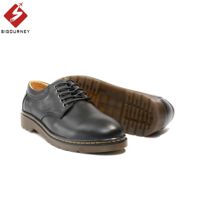 Giày Derby Da Bò Nappa Màu Đen SIGOURNEY Đế Kếp Cao Cấp SDR06 Bảo Hành 18 Tháng
