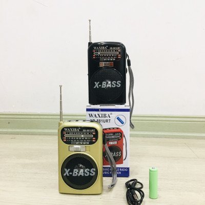 Đài Radio Mini, Đài Radio Cho Người Già Waxiba XB-881URT Cao Cấp Mp3/Usb/Thẻ Nhớ/Đèn Pin-Hàng Chính Hãng