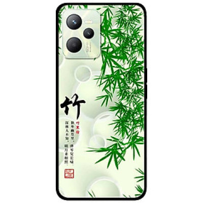 Ốp lưng dành cho Realme C35 - Realme Narzo 50A Prime mẫu Thư Pháp Lá Tre
