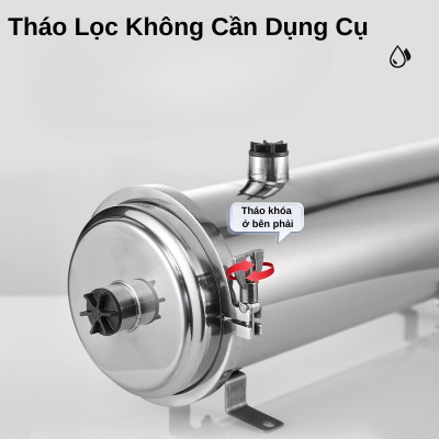 Máy lọc nước UF Lõi Lọc PVDF, lọc nước đầu nguồn, lọc nước sinh hoạt, nước máy, công suất 3000L/giờ hàng nhập khẩu
