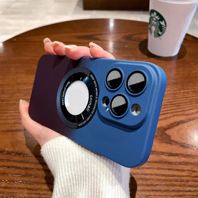 Ốp lưng Maqsafe bảo vệ camera cho iPhone 13 Pro / 13 Pro Max / 14 Plus / 14 Pro / 14 Pro Max hiệu HOTCASE Maqsafe Label trang bị kính cường lực shaphia chống chói cho Camera hỗ trợ chụp ảnh ngoài trời nắng gắt và ngược sáng - hàng nhập khẩu