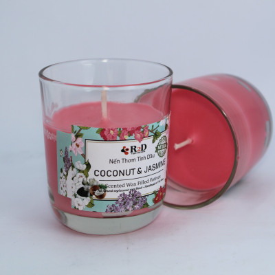 Nến thơm hoa Lài Coconut Jasmine R2D Thư giãn tinh thần - khử mùi hiệu quả