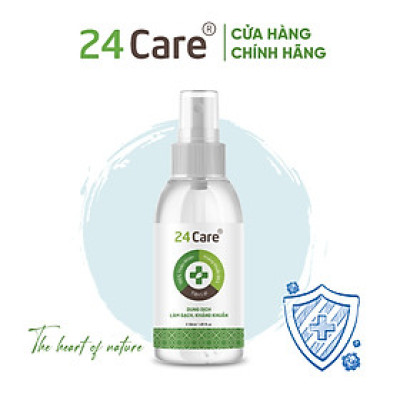 Xịt sát khuẩn Sả Chanh 24Care