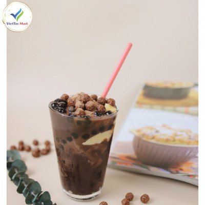 Set Milo Dầm Trân Châu Đường Đen Viettin Mart 400G