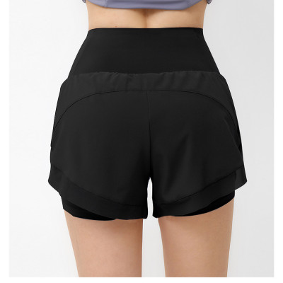 Bộ Set Quần Đùi Phối Lưới Áo Tay Ngắn Nữ Tập Gym Yoga Aerobic Chạy Bộ Co Giãn Tôn Dáng Thoáng Mát