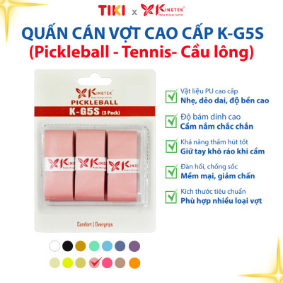 Quấn Cán Vợt KINGTEK K-G5S | Overgrip Cao Cấp Cho Pickleball  / Cầu Lông / Tennis | Êm Tay – Chống Trượt – Hút Mồ Hôi -