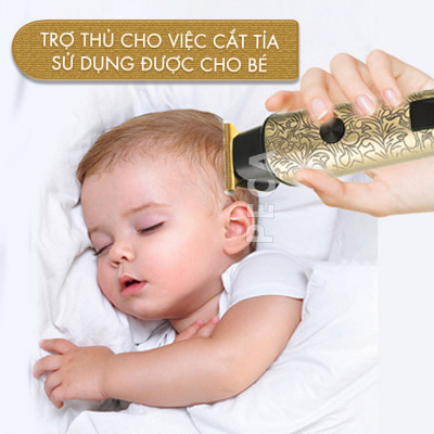 Tông đơ chấn viền Kemei KM-2185 điều chỉnh 2 mức tốc độ, công suất mạnh màn hình LCD tiện lợi - Hàng chính hãng