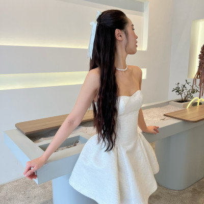 DOTTIE - Đầm mini cúp ngực vải gấm - D0556