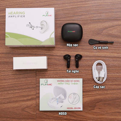 Tai nghe trợ thính không dây FUNMIC EN-D18 - Người già bị lãng tai