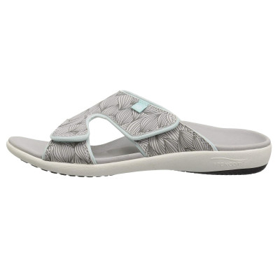 Dép quai ngang sức khỏe nữ Spenco Kholo Wave Grey - ôm vòm chân, giảm đau cổ chân, gối, lưng