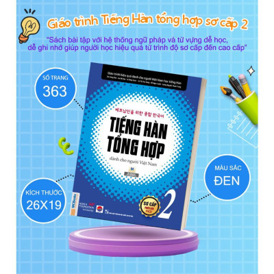 Sách - Tiếng Hàn Tổng Hợp Dành Cho Người Việt Nam - Sơ Cấp 2 - Bản Đen Trắng - MCBooks