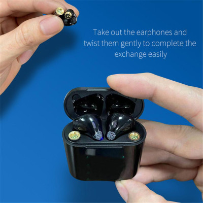 CINCATDY Tai Nghe Bluetooth V5.0 True Wireless Earbuds Headphone không dây Earphone chống nước IPX5 with Battery Replacement - Hàng Chính Hãng