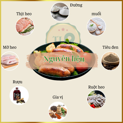 LẠP XƯỞNG HEO TÂN LỘC PHÁT COMBO 1KG - MỖI BỊCH 500G