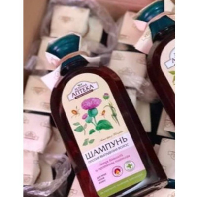 Dầu gội Green Pharmacy chống gàu, giảm rụng tóc kích mọc tóc