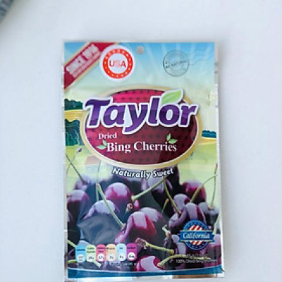 Anh Đào Cherry Khô Taylor Khô Tự Nhiên 45g -Taylor Dried Bing Cherries 45g