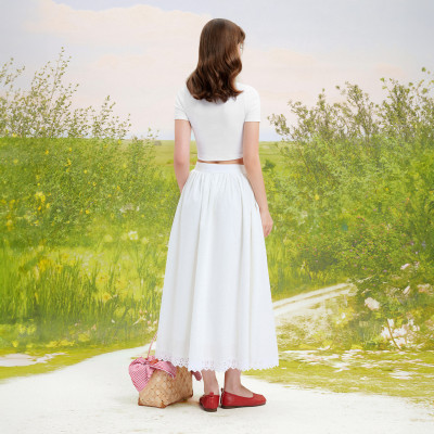 DOTTIE - Áo thun babytee Cherry - Trắng - T0858