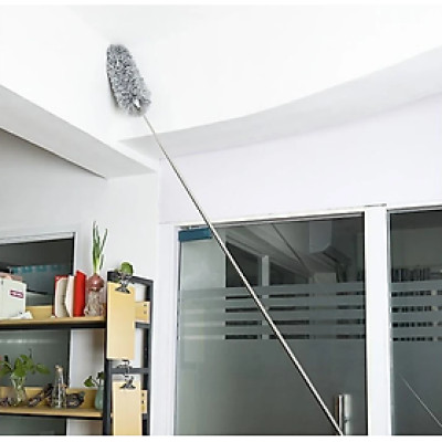 Chổi quét trần nhà KG12S gấp gọn, lau bụi, quét nhà thông minh, đa năng cán dài inox rút gọn gập được 90 độ kéo ra 3m - Hàng chính hãng