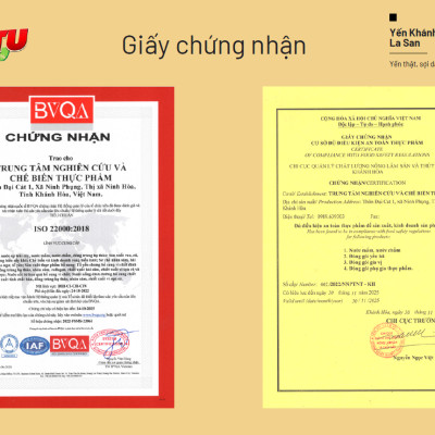 [CÓ 35% YẾN TƯƠI] Yến Khánh Hòa La San Đường Phèn