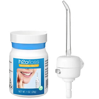 Đầu tăm nước cho máy h2ofloss với 30 viên trắng răng cho hơi thở thơm mát và răng trắng sáng tự nhiên