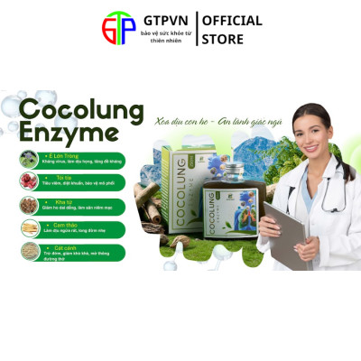 Nước uống Cocolung Enzyme - Xoa dịu cơn ho, bảo vệ đường hô hấp - Chai 250ml